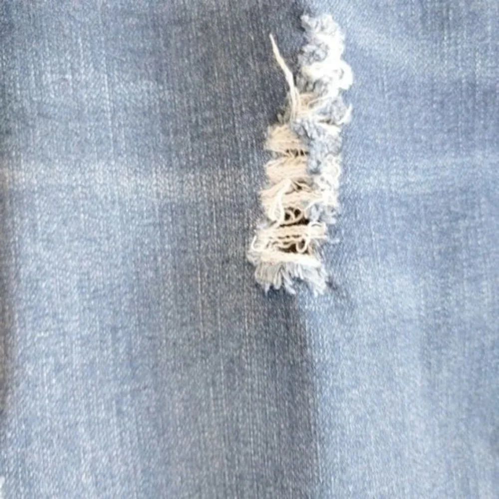 Eloquii Jeans Indigo Wash Distressed Sz 24 Casual Contemporary